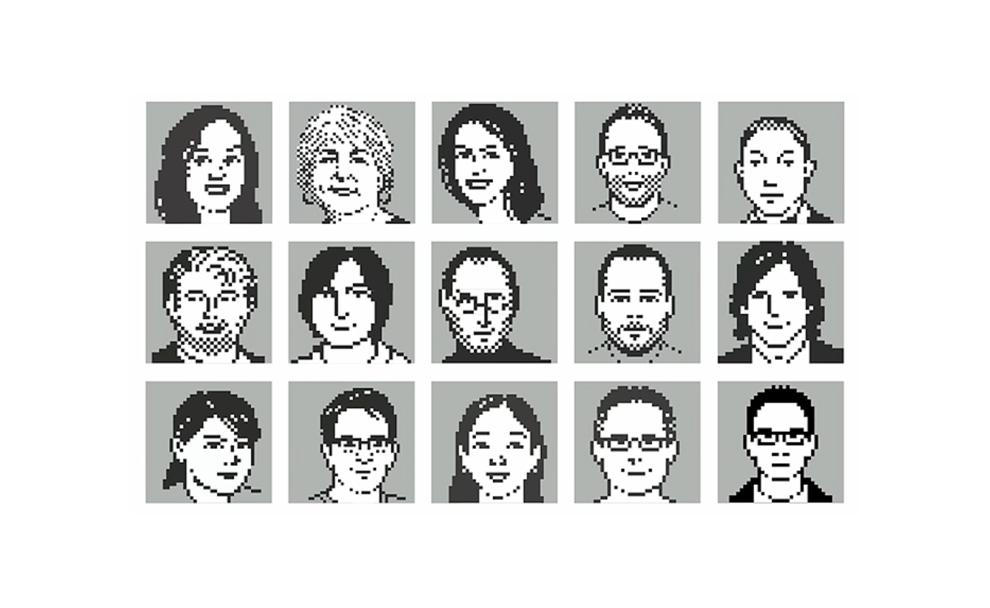 Susan Kare Pixel Portraits
